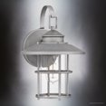 thumbnail image 4 of Luxury Coastal Wall Sconce, Large Size: 14.00''H x 9.50''W, with Classic Style Elements, Antique Brushed Aluminum Finish, UQL1792 from the Ellendale Collection by Urban Ambiance, 4 of 5