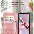 thumbnail image 3 of Designed for Moto G Play 2023 Case Wallet,Women Flip Protective Cover with Credit Card Holders Butterfly Embossed PU Leather Wrist Strap Phone Case for Motorola Moto G Play 2023 (Rose Gold), 3 of 14