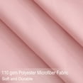 thumbnail image 4 of PiccoCasa Brushed Polyester Microfiber Fabric Bed Sheets Bedding Set 4-Piece, Pink Queen, 4 of 8