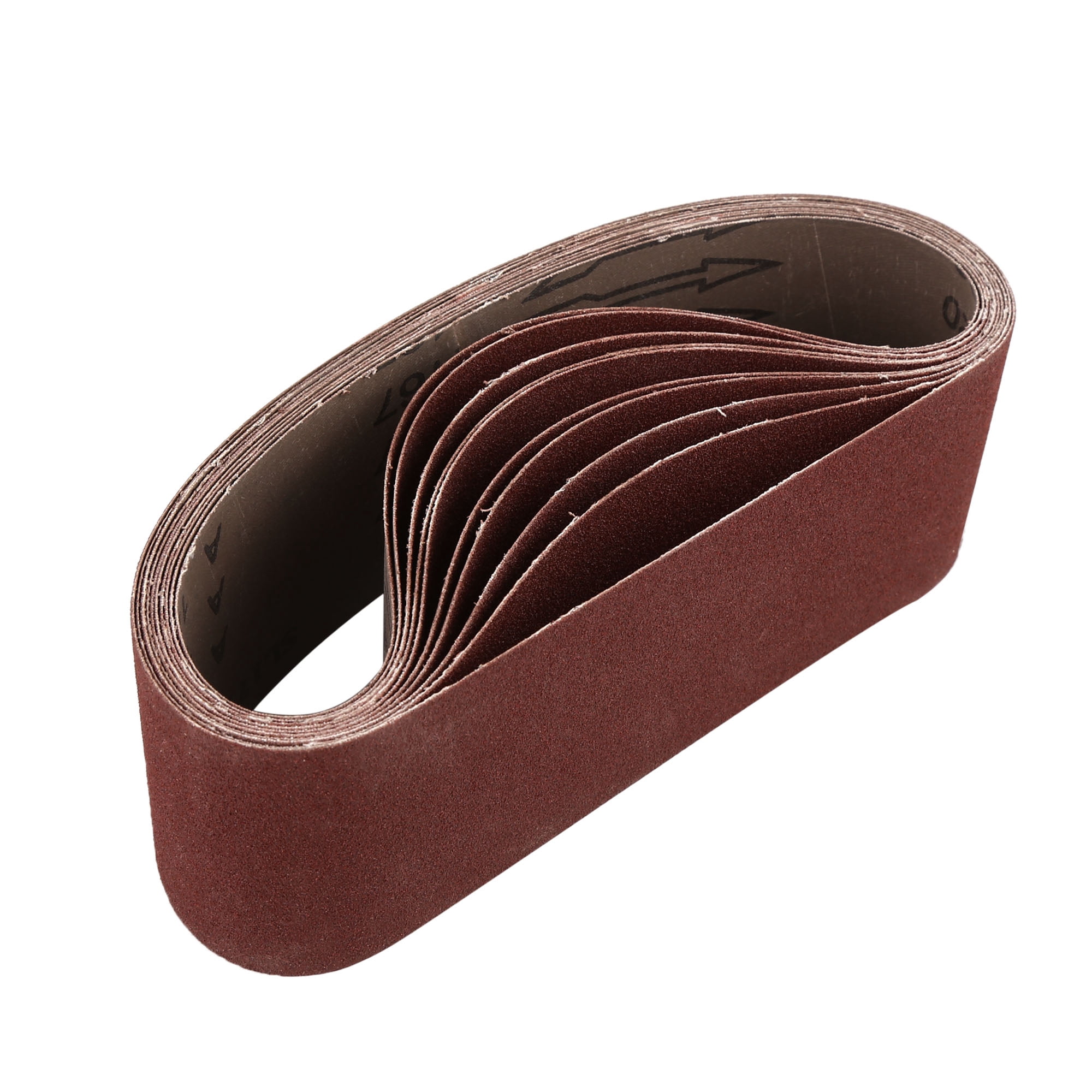 Unique Bargains 10 Piece 3"x21" Aluminium Oxide Sanding Belts 120 Grit for Wood Grinding