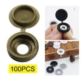 thumbnail image 4 of 100 cubiertas protectoras para tornillos, duraderas, decorativas, prácticas, fáciles de utilizar, tapas blandas para tornillos para gabinetes, patios, moca oro Fernando Tapas de tornillos, 4 of 7