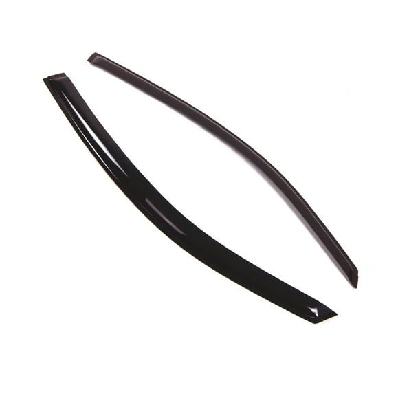 Tuningpros WD2-175 Outside Mount Window Visor Deflector Rain Guard Dark Smoke 2 Pcs Set For 2008-2011 Ford Focus Coupe