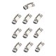 thumbnail image 4 of Abrazaderas de manguera de 10 piezas, sujetadores fuertes, sujetadores de abrazadera de gusano para tubería, bricolaje, metal de acero inoxidable para, 4 of 9