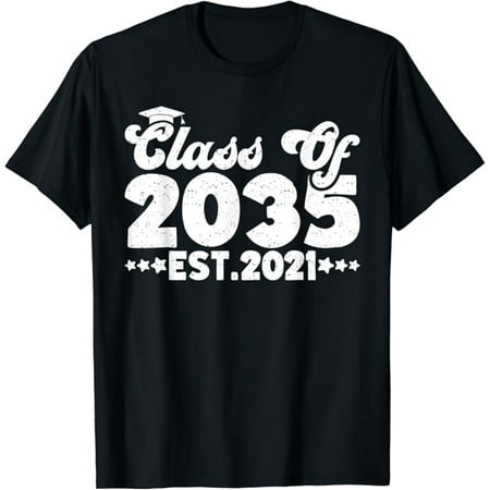 

Class Of 2035 Grow with Me Est. 2021 Kindergarten Graduation T-Shirt