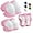 Pink, variant on Kids Protective Gear Set Knee Pads for Kids 3-14 Years Toddler Knee and Elbow Pads with Wrist Guards 3 in 1 for Skating Cycling Bike Rollerblading Scooter