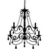 RoomMates Chandelier with Gems Peel-and-Stick Giant Wall Decal