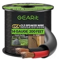thumbnail image 1 of Cable de altavoz GearIt Outdoor CCA calibre 14 AWG 60,96 m negro, 1 of 7