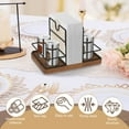 thumbnail image 3 of Tzdxfgl Rotating Metal Napkin Holder with Salt and Pepper Shakers Caddy for Kitchen Table, Natural, 3 of 11