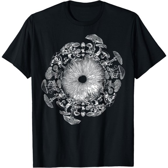 Mushroom Iris Mycology Foraging Mycologist Spore Print Unisex T-Shirt for Men Women Kids Toddler
