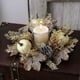 thumbnail image 1 of Xihbxyly Corona de Velas de Halloween, Diseño de Flores Naranjas y Blancas, Hojas de Arce Artificiales, Centro de Mesa, Decoración Del Hogar, Decoración para Fiesta de Acción de Gracias, Tamaño 25 X, 1 of 6