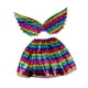 thumbnail image 5 of Conjunto de falda para niñas Strade Fareast Limited disfraz con alas de arcoíris 30 cm, 5 of 8