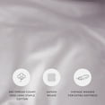 thumbnail image 4 of Mauve Vintage Washed 3 Piece Cotton Duvet Cover Set, King/Cal-King, by Noble Linens, 4 of 6