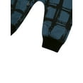 thumbnail image 5 of hirigin Baby Hooded Jumpsuit Long Sleeve Plaid Print One Piece Romper, 5 of 9