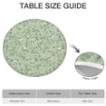 thumbnail image 4 of Round Tablecloth with Elastic Border and Vibrant Floral Print, Soft Water-Resistant Polyester Fabric, Fits 44-52 Inch Tables, Big Size, 4 of 4