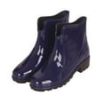 thumbnail image 3 of Women's Rain Boots Travel Outdoor Boots Rubber Non-slip Garden Shoes Casual Waterproof Slip-On Chelsea Booties Shoes, 3 of 3
