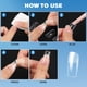 thumbnail image 2 of 240 puntas de uñas postizas de cobertura completa, largas y transparentes, para práctica de uñas de gel., 2 of 4