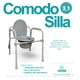 thumbnail image 5 of Silla Comodo 3 en 1, Silla de Ayuda para Inodoro Portátil con Cubeta y Cover | Silla Asiento de Ducha para Baño, 5 of 10