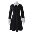 thumbnail image 3 of Wednesday Addams Dress For Girls Halloween Carnival Party Cosplay Costume, 3 of 4