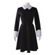 thumbnail image 3 of Wednesday Addams Dress For Girls Halloween Carnival Party Cosplay Costume, 3 of 4
