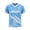 Light Blue, variant on 2026 Soccer Cup Fan Jersey for Men, V-Neck Short Sleeve T-Shirt with National Team Graphic, Soft Cotton Blend Athletic Top, 1 PC Sky Blue M