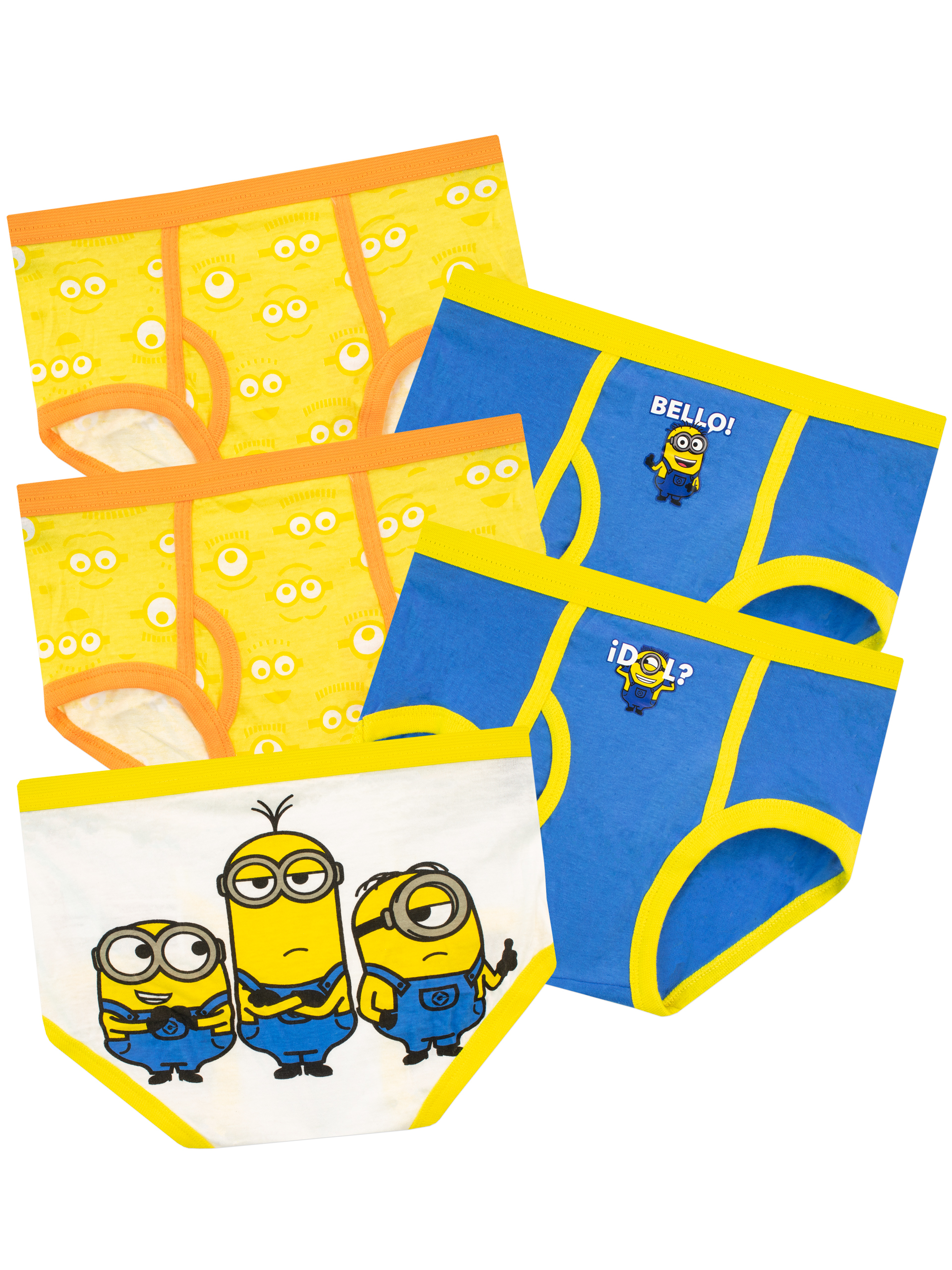 Minions Unterwäsche 5er Pack Für Jungen – 100% Baumwolle, Slips In Größe US 8