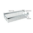 thumbnail image 4 of Inteprter Estante de almacenamiento rectangular de acero inoxidable para bañera, aplicación práctica y amplia, ahorro de espacio Accesorios de baño, 4 of 6