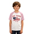 thumbnail image 4 of JAJAHO 4Th Of July Shirts For Kids Boys Girls Raglan Short Sleeve American Flag T Shirt 1776-2026 250 Years Anniversary USA Top 1-14Y, 4 of 4