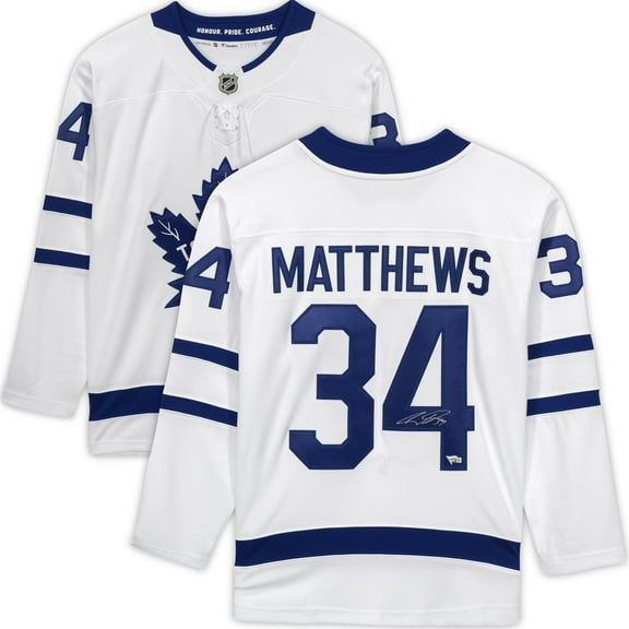 Auston Matthews Toronto Maple Leafs Autographed White Fanatics Breakaway Jersey - Fanatics Authentic Certified