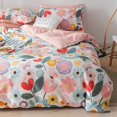thumbnail image 2 of Funda Edredón Reina, 100% Algodón Floral Juegos de Cama Reina, 3 Piezas Reina Edredón, 2 of 9