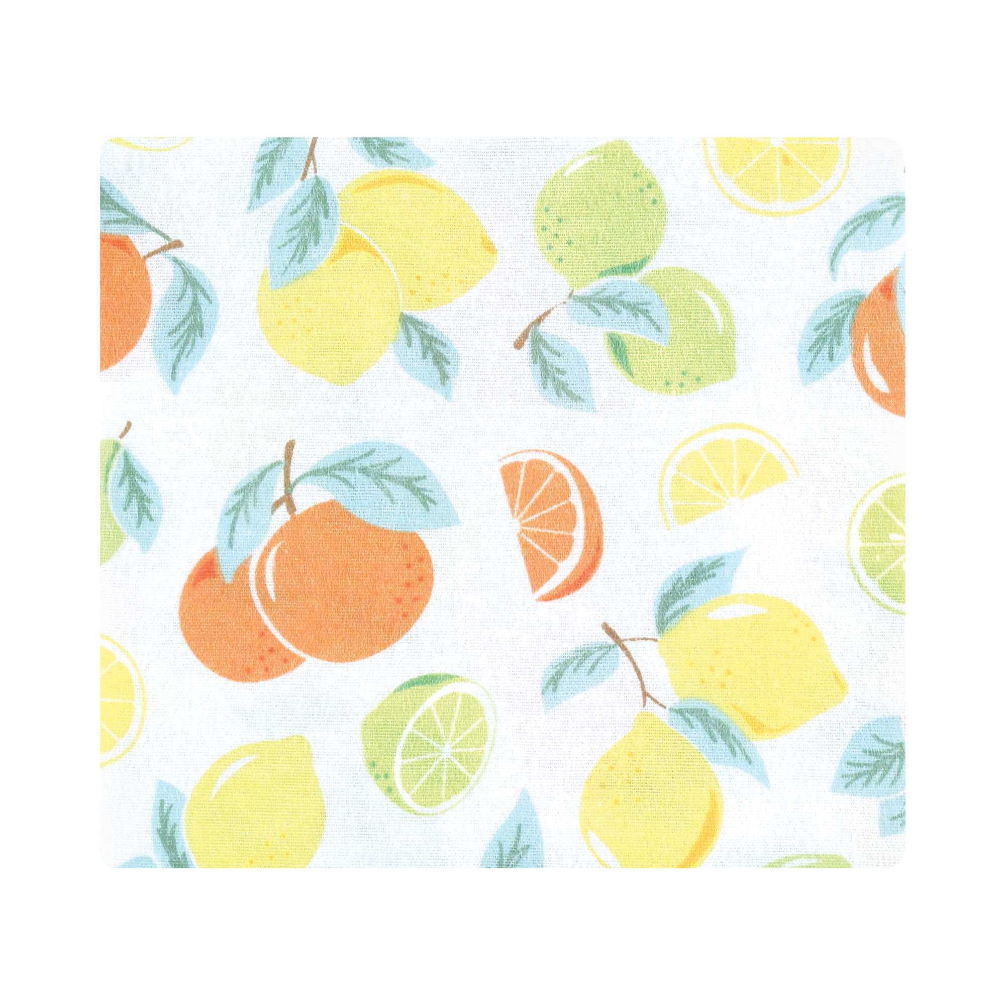 Hudson Baby Unisex Baby Cotton Poly Flannel Receiving Blankets, Citrus Mint, One Size