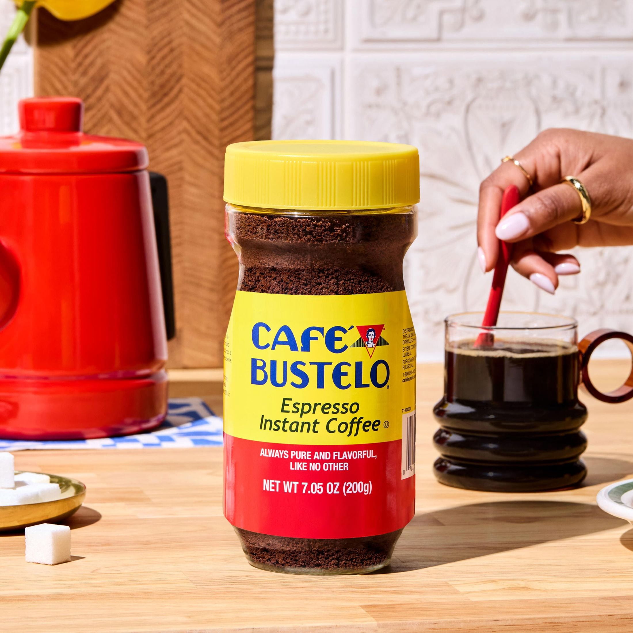 Cafe Bustelo Espresso Instant Coffee, 7.05 oz Jar