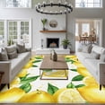 thumbnail image 3 of Yellow Lemon Area Rugs 8'x10', Washable Small Throw Rugs for Living Room Patio, Summer Botanical Lemons Cute Indoor Outdoor Rug Non-Slip Low Pile Carpet Runner Reversible Floor Mats, 3 of 8