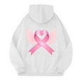 thumbnail image 3 of Cancer Awareness Hoodies for Women 2025 Sparkle Glitter Hoodie with Pockets Hooded Sweatshirt Pullover Tops, 3 of 6