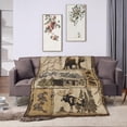 thumbnail image 4 of Wild Animals Blanket Bear Deer Plush Throw Blanket Super Soft Cozy Warm Fleece Cabin Wildlife Bedding Blanket Gifts for Kids Girls Boys Women 40"X50", 4 of 6