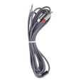 thumbnail image 1 of Cable de audio auxiliar de 3,5 mm a 2 RCA Cable divisor RCA de doble cabezal Lotus para amplificador de potencia Altavoz de audio 3 m, 1 of 12