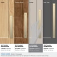 thumbnail image 4 of Amerock Maymont 10-1/16 inch (256mm) Center-to-Center Rectangle Golden Champagne Cabinet Pull Backplate, 4 of 7