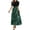 A-Green, variant on Summer Dresses For Women Floral Print Wrap Short Sleeve Maxi Dress Ruffle A Line Dress A-Green