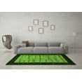 thumbnail image 3 of Ahgly Company Indoor Rectangle Abstract Green Modern Area Rugs, 6' x 9', 3 of 4