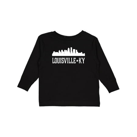

Inktastic Louisville Kentucky Skyline KY Cities Boys or Girls Long Sleeve Toddler T-Shirt