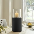 thumbnail image 2 of Tabletop Pillar Hurricane Candleholder with Decorative Pebble Base - Large, 2 of 5