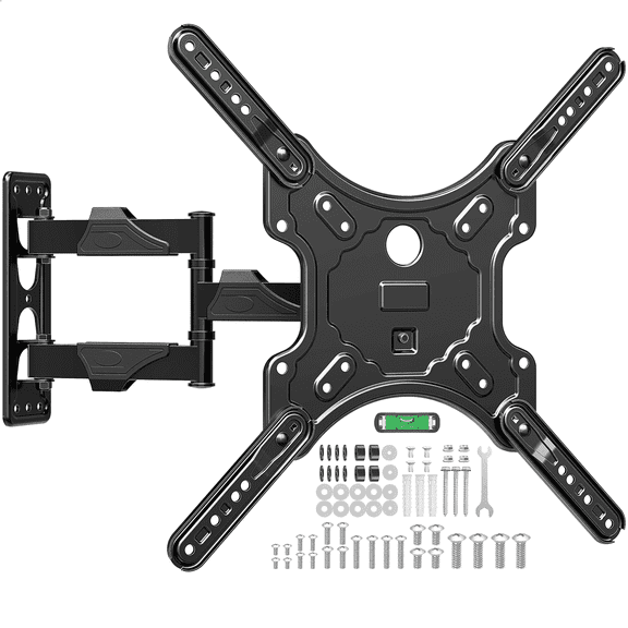 HOMOUNT Full Motion TV Wall Mount for Most 26-60 Inch TVs, Swivel and Tilt TV Mount with Single Stud, Wall Mount Bracket Max VESA 400x400mm, 77 lbs