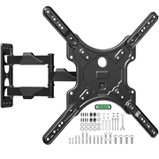 HOMOUNT Full Motion TV Wall Mount for Most 26-65 Inch TVs, Swivel and Tilt TV Mount with Single Stud, Wall Mount Bracket Max VESA 400x400mm, 77 lbs