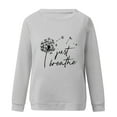 thumbnail image 3 of Neewe Women's Oversized Sweatshirt Crewneck Long Sleeve Casual Loose Pullover Tops, 3 of 7
