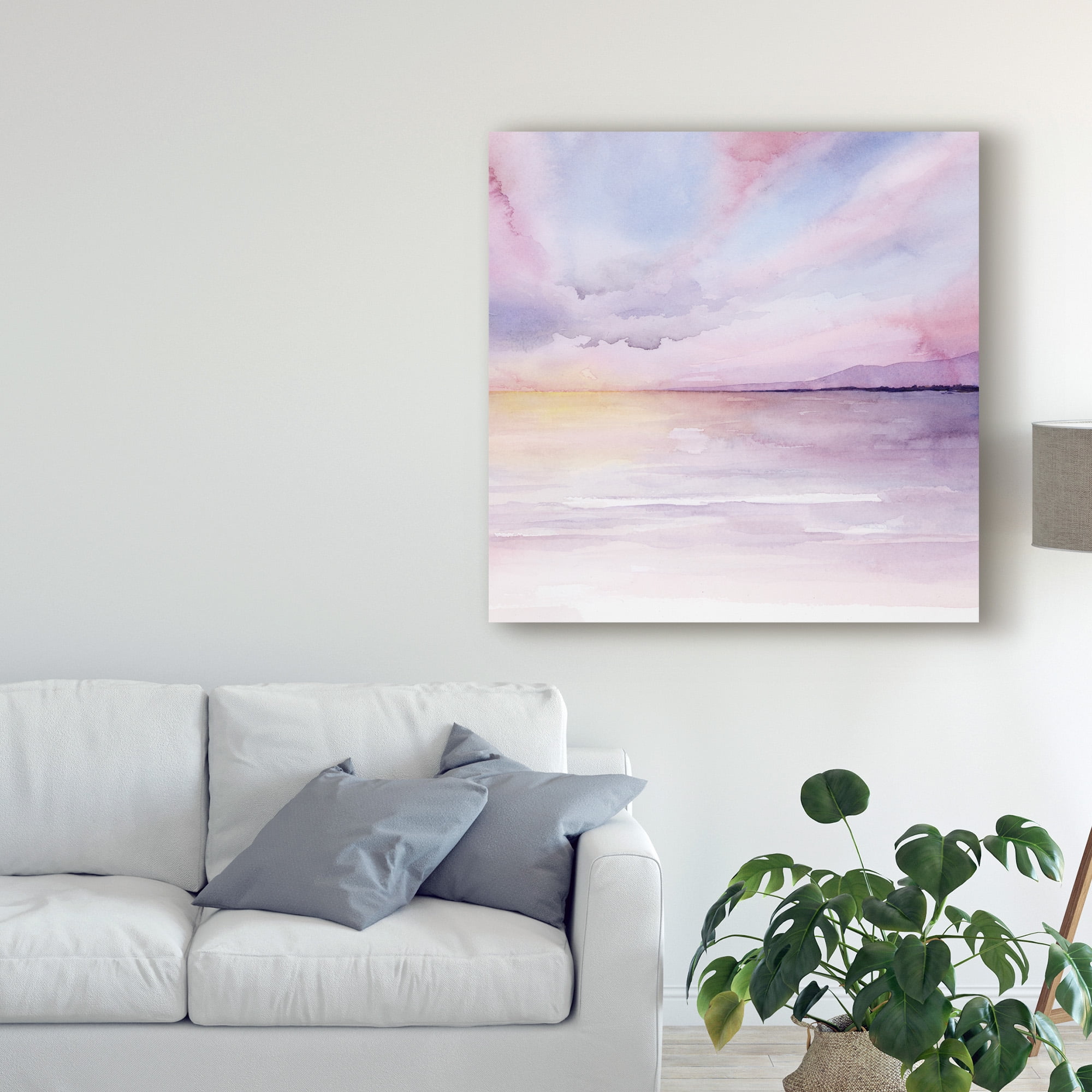 Trademark Fine Art 'Pale Sunset II' Canvas Art by Grace Popp