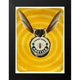 thumbnail image 2 of Vintage Apple Collection 11x14 Black Modern Framed Museum Art Print Titled - Abeille, 2 of 5