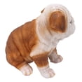 thumbnail image 1 of Statue de Chiot Bouledogue Anglais Sculpture Réaliste en Résine pour Décoration de Jardin Extérieur, 1 of 7
