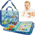 thumbnail image 1 of Toddler Busy Board with Handle Educational Sensory Activity Board Preschool Montessori Board Toy, 1 of 8