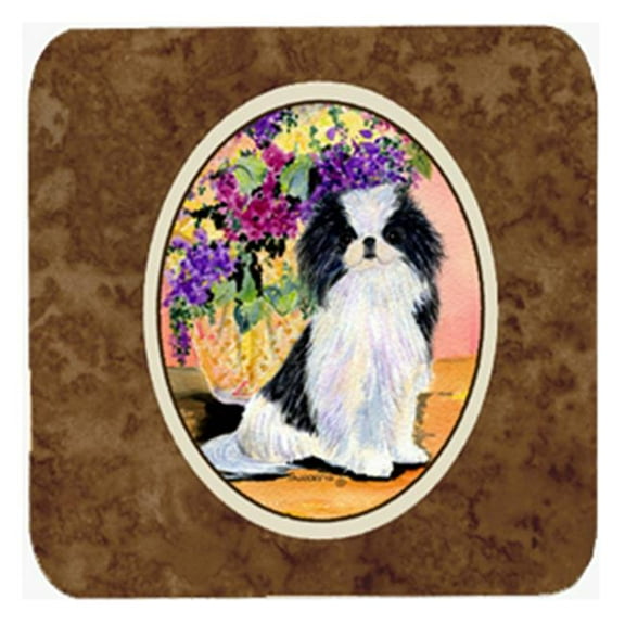 Japanese Chin Foam Coasters - Set Of 4