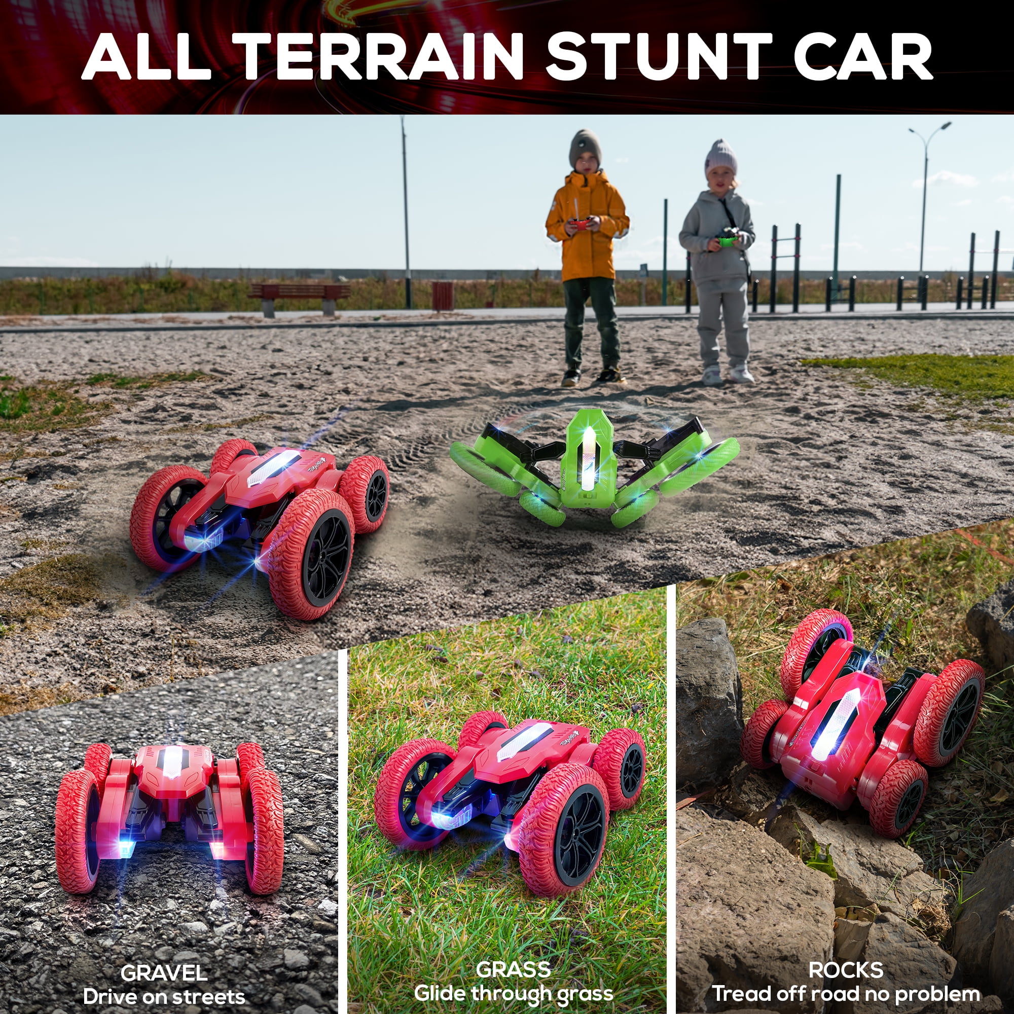 USA Toyz Tornado Extreme RC Car off-Road Rechargeable Toys Bright