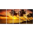 thumbnail image 2 of Barbados Island Evening Seashore - Modern Seascape Canvas Artwork, 2 of 3